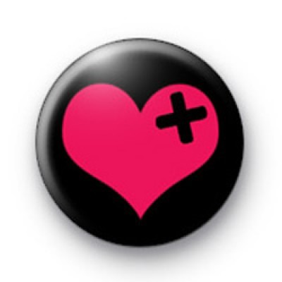 Emo Valentines Heart badges