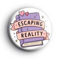 Escaping Reality Book Badge Button Badges
