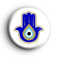 Hand of Fatim Hamsa Symbol Badge
