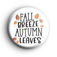 Fall Breeze and Autumn Leaves Badge