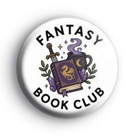 Fantasy Book Club Badge Button Badges