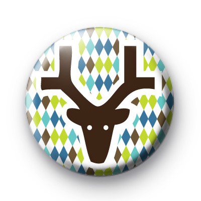 Cute Reindeer Pin Badge