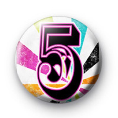 Number Five 5 badges