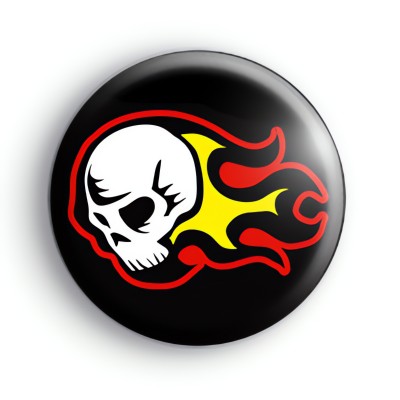 Flaming Skull Badges