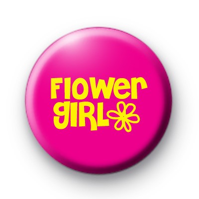 Flower Girl Button Badges