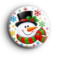 Festive Snowman badges