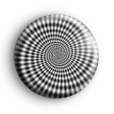 Funky Psychedelic Pattern Badge
