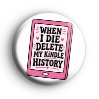Delete My Kindle History Badge Button Badges