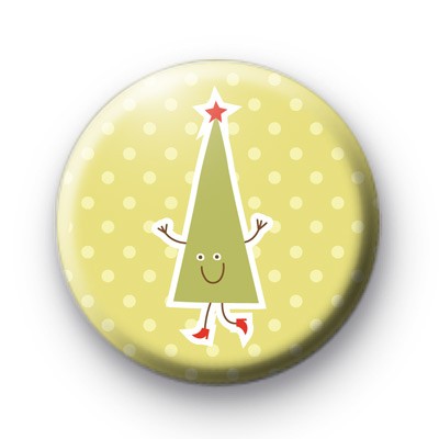Funny Xmas Tree Badge