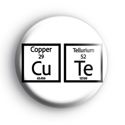 CuTe Science Themed Badge