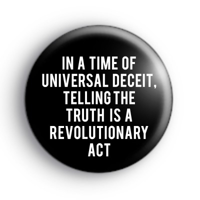 George Orwell Quote Badge