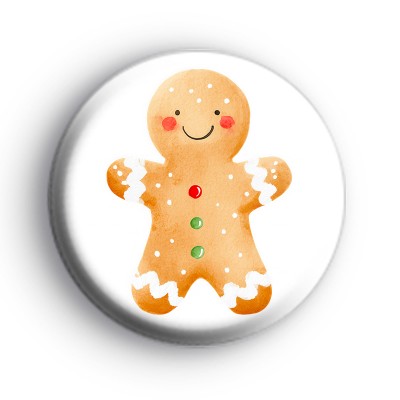 Christmas Gingerbread Man Badge