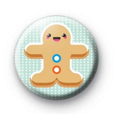 Gingerbread Lady Button Badge