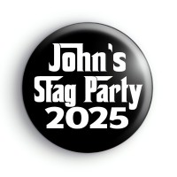 Godfather Style Stag Party Badge