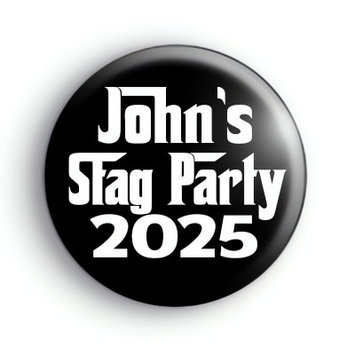 Godfather Style Stag Party Badge