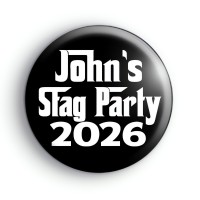 Godfather Style Stag Party Badge