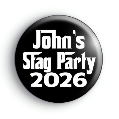 Godfather Style Stag Party Badge