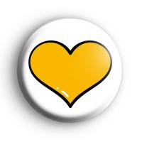 Charity Heart Yellow Badge