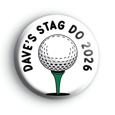 Custom Golf Stag Do Badge