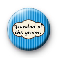Grandad of the groom blue striped badge