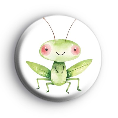 Green Cricket Insect Badge