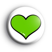 Charity Heart Green Badge