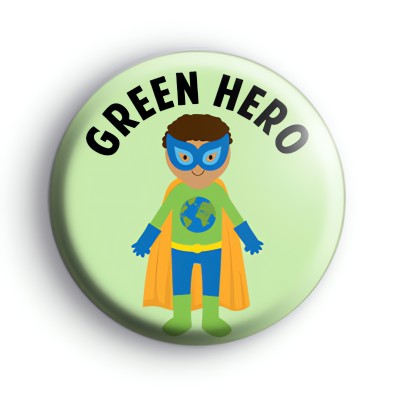 Green Hero Superhero Badge