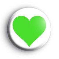 Green Love Heart Badge