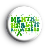 Green and White Mental Health Awareness Badge
