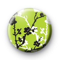 Green Blossom Flower Badge