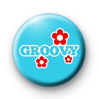 Blue Groovy Badge