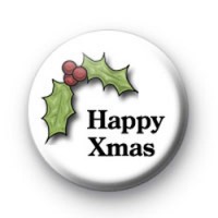 Happy Xmas Button Badge