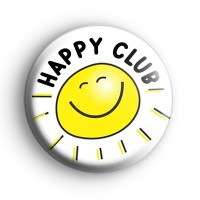 Happy Club Smiley Sun Badge