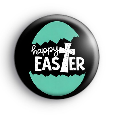 Blue Religious Easter Badge