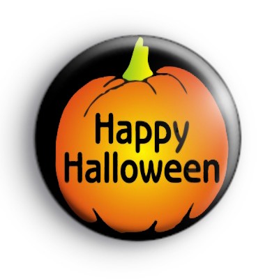 Happy Halloween Pumpkin Button Badges