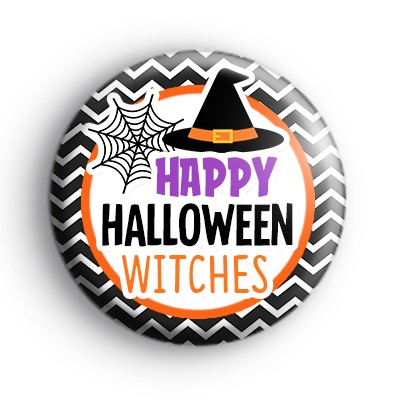 Happy Halloween Witches Badge