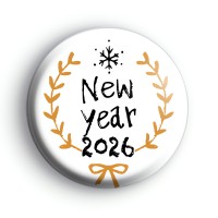 Gold New Year 2026 Badge