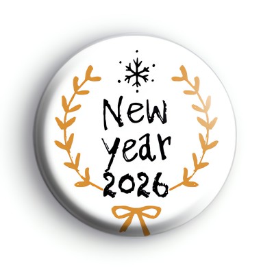 Gold New Year 2026 Badge