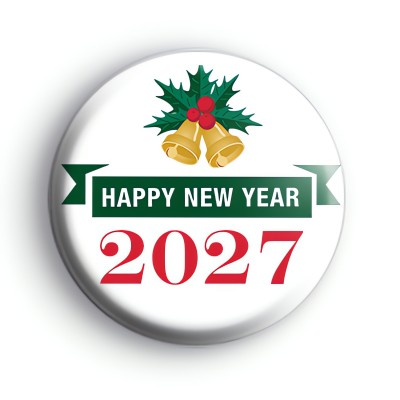 Happy New Year 2027 Bells Badge