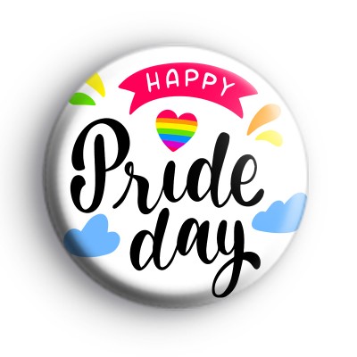 Happy Pride Day Rainbow Badge