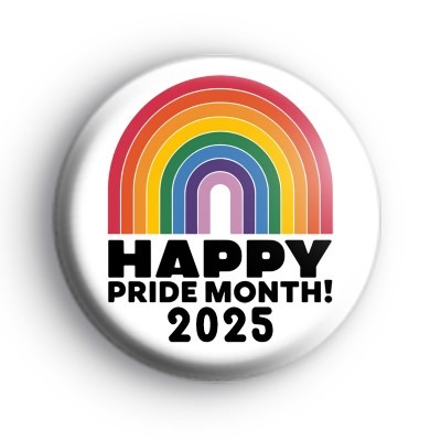 Happy Pride Month 2025 Rainbow Badge