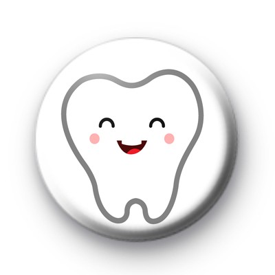 Happy Smiling Tooth Badge