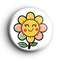 Happy Summer Flower Badge