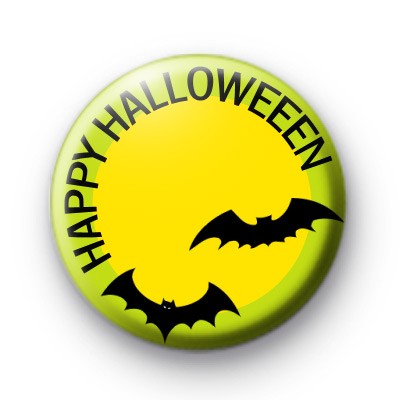 Happy Halloween Bats Badge