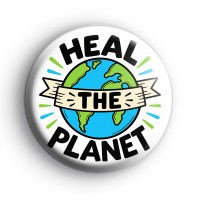 Heal The Planet Climate Change Badge