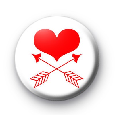 Heart and Arrows Valentines Badge