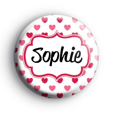 Hearts Galore Custom Name Badge