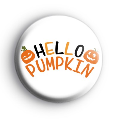 Hello Pumpkin Autumn Badge