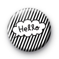 Hello Speech Bubble Button Badges