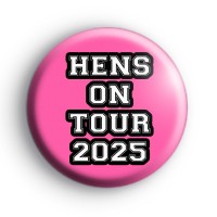 Pink Hens On Tour Hen Party Badge
